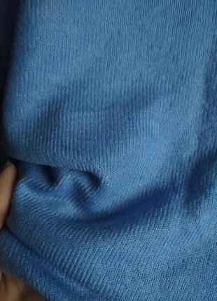 Красивый голубой насыщенный свитерок  плюс сайз на 56 укр5 фото