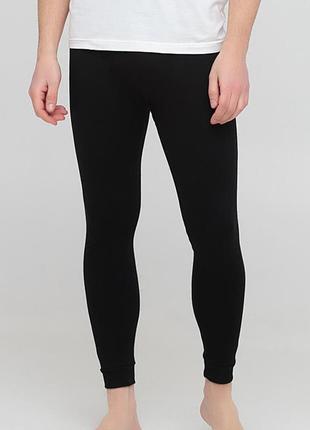 Чоловічі бавовняні кальсони чорного кольору chikiss cml 001/010