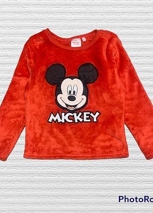 Тепла флісова кофта фліска мікі маус піжама верх