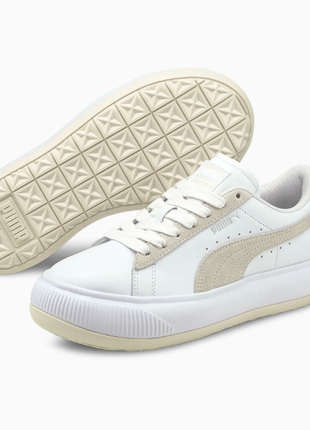 Шкіряні кеди кросівки puma suede mayu. оригінал.