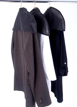 Комплект накидок-чехлов для одежды 3 шт (черный)3 фото