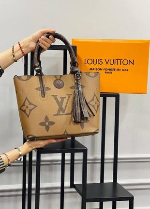 Сумка коричневая женская в стиле louis vuitton сумка большая луи витон кросс-боди1 фото