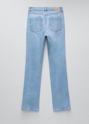 Прямые джинсы с высокой посадкой zara8 фото