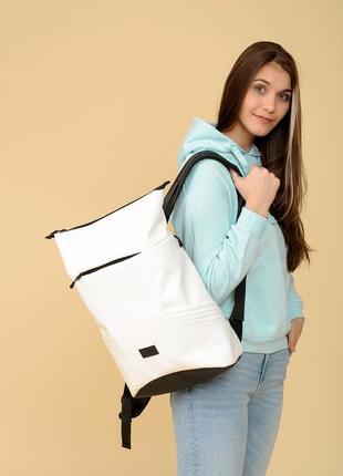 Рюкзак ролл sambag rolltop x білий