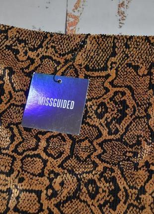 Костюм у зміїний принт міді спідниця і блуза missguided 6 розмір4 фото