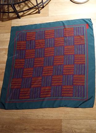 Хустка, шовк, рiзнокольорова