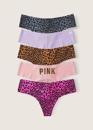 Бесшовные трусики стринги victoria’s secret pink виктория секрет оригинал