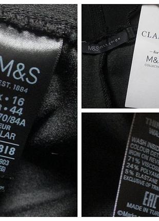Шикарные трикотажные плотные штаны леггинсы батал m&s 💜🌺💜9 фото