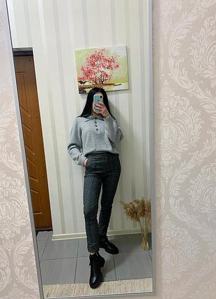 🫐 штанці в клітинку з розрізами від mango 🫐