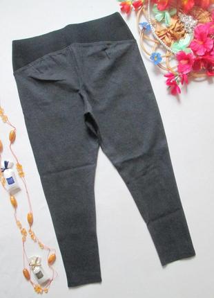 Шикарные трикотажные плотные штаны леггинсы батал m&s 💜🌺💜3 фото