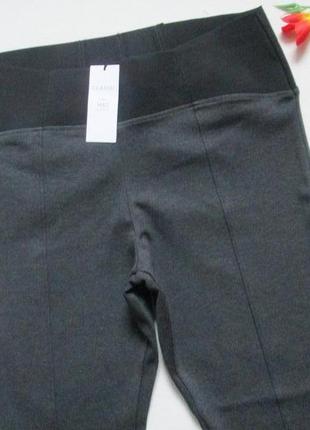 Шикарные трикотажные плотные штаны леггинсы батал m&s 💜🌺💜2 фото