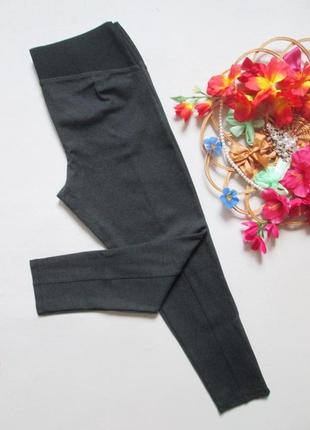 Шикарные трикотажные плотные штаны леггинсы батал m&s 💜🌺💜4 фото