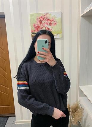 🌈 укорочений тепленький джемпер від pull&bear 🌈 7