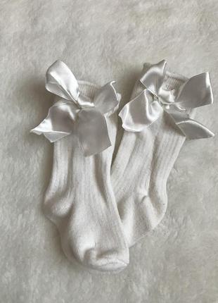 Шкарпетки-підколінки з бантиками для малюків4 фото