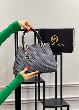 Сумка чорна жіноча в стилі michael kors клатч сумка майкл корс