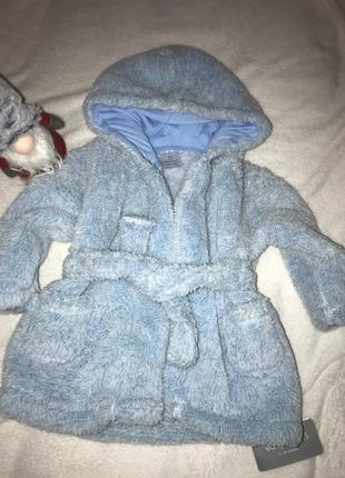 💙 мягкий халатик на малыша 80см.primark обмен
