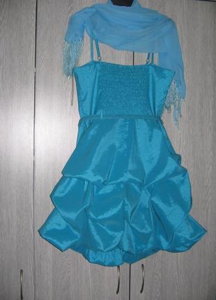Платье бирюзовое брендовое lamazone