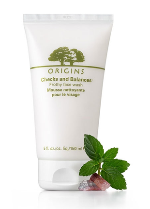 Ніжна пінка для вмивання origins 57s and balances frothy face wash 150ml1 фото