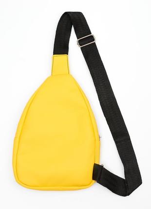 Жіноча сумка cлінг через плече sambag brooklyn жовта8 фото