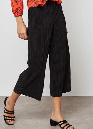 Кюлоты topshop, широкие брюки плиссе, xxs/xs