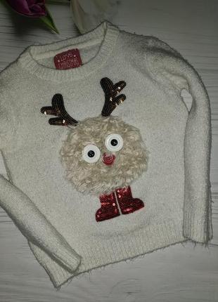 Новорічний світер светр f&f