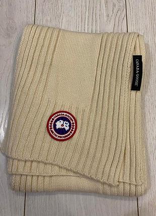 Шерстяной вязаный шарф canada goose onesize unisex