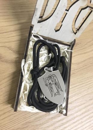 Кулон для военных с лазерной гравировкой2 фото