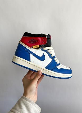 Женские высокие кожаные кроссовки nike jordan #найк