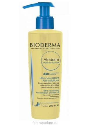 Розлив — олія гель для душу bioderma atoderm huil de douche1 фото