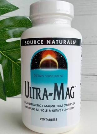 Ultra mag ультра маг магній з вітаміном в6, сша, 120 таблеток