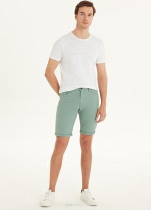 Трендовые летние зеленые шорты lc waikiki / мужские шорты / зелені шорти / 30 / в наявності шорти /