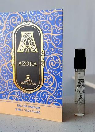 Attar collection azora💥оригінал мініатюра пробник mini vial spray 2 мл книжка