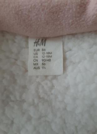 Тепле пальто h&m(12-18 міс.) 5