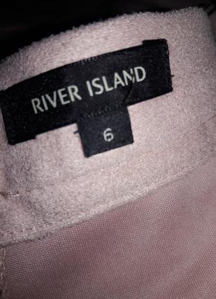 Замшевая юбка на запах от river island пудрового цвета🌹3 фото