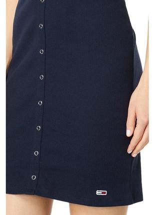Женское платье в рубчик tommy jeans4 фото