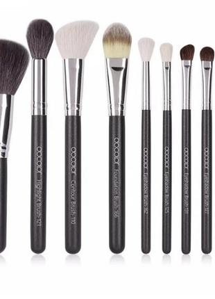 Набір пензлів для макіяжу з натурального ворсу