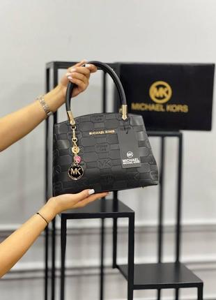Сумка черная женская в стиле michael kors клатч сумка майкл корс
