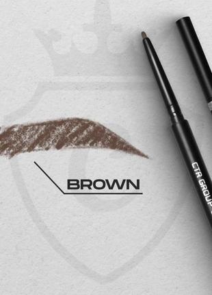 Карандаш для бровей пкдровый brown