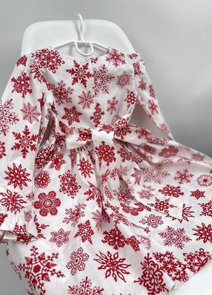 Платье снежинки для девочек на зиму новый год5 фото