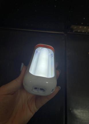 Ліхтар led лампа ліхтарик акумуляторний з боковою cob панеллю прожектор s-link sl-86775 фото