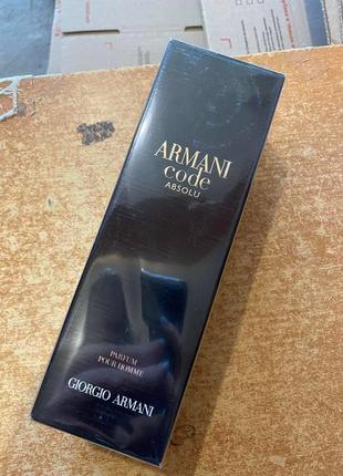 Giorgio armani code absolu парфум 75 мл1 фото