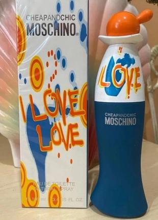 (ліц. люкс)moschino cheap & chic i love love туалетна вода духи