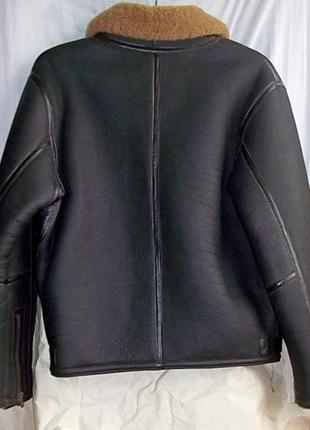Куртка мужская пилот зимняя натуральная кожа  овчина  . размер 542 фото