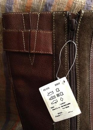 Новые кожаные сапоги sole diva  р. 37 на широкую ножку.4 фото