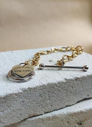 Женский золотой браслет "tiffany&co"