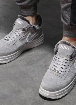 Кросівки замшеві, зимові з хутром nike suede winter / черевики ботинки3 фото