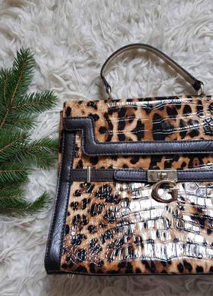 Шикарная сумка в леопардовый принт guess1 фото