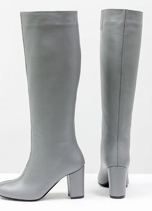 Кожаные классические сапоги,осень-зима4 фото