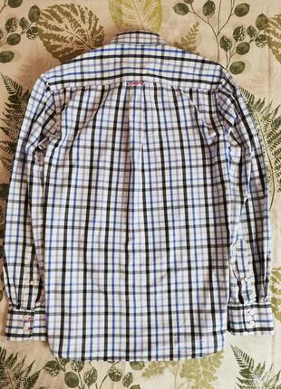 Фирменная рубашка длинный рукав в клетку creaw clothing co.2 фото