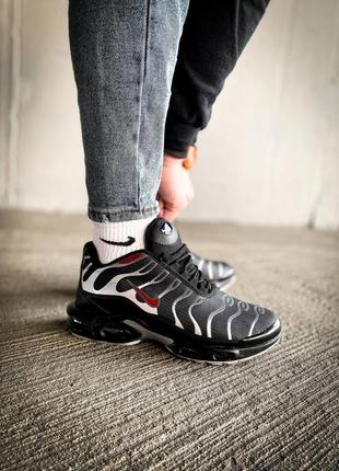 Nike air max tn plus black silver, кросівки чоловічі найк айр макс, мтб кроссовки мужские найк8 фото